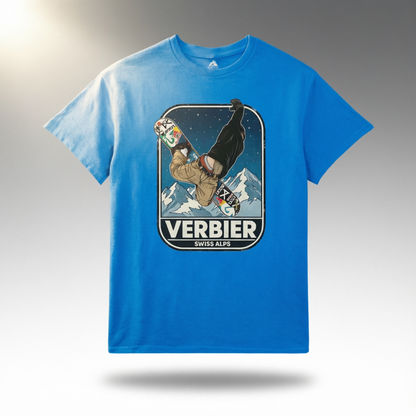 Alpine Resort Verbier Snowboarder Edition T-Shirt | Premium Cotton Tee